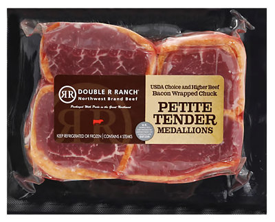 Double R Ranch USDA Choice Petite Bacon Wrapped - 1 Lb - Image 1