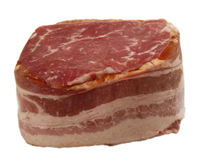 USDA Choice Beef Top Sirloin Steak Bacon Wrapped - 0.50 LB