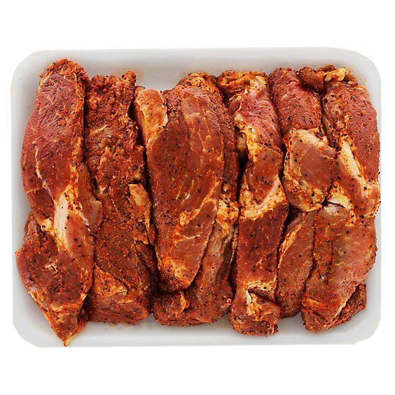 Meat Counter Pork Shoulder Country Style Ribs Bone In Seasoned - 2 LB