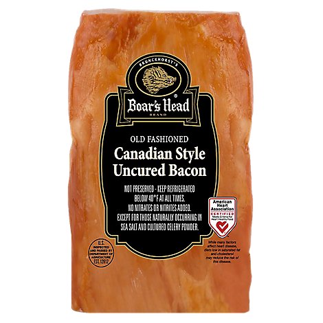 Boars Head Canadian Bacon Loin - 0.50 LB