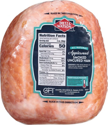 Dietz & Watson Ham Applewood Smoked Uncured - Image 6