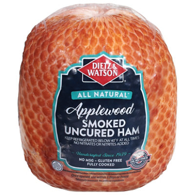 Dietz & Watson Ham Applewood Smoked Uncured - Image 1