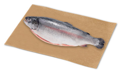 Fish Trout Rainbow Whole Fresh Service Case - 1 Lb - Image 1