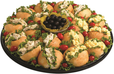 Deli Catering Tray Finger Rolls Sandwiches Large - Each - Image 1