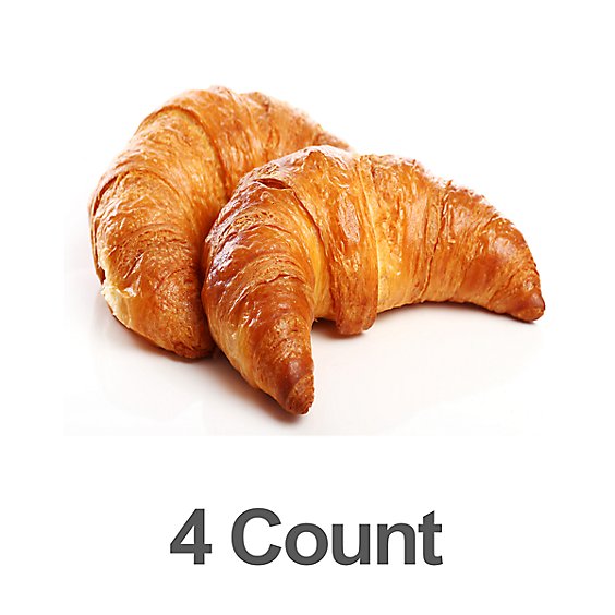 Fresh Baked All Butter Croissant - 4 Count