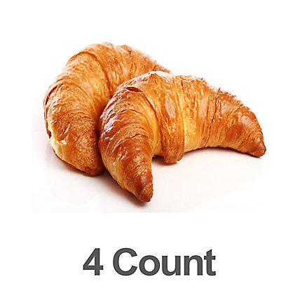 Fresh Baked All Butter Croissant - 4 Count - Image 1