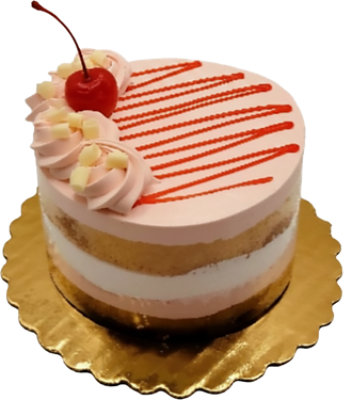 Bakery Cake Strawberry 5 Inch Torte - Each - Image 1