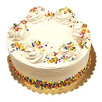 Bakery Cake White 5 Inch Confetti - Each - Image 1
