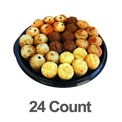 Bakery Muffins Assorted Mini Party Tray 24 Count - Each - Image 1