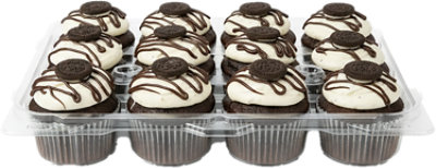 Bakery Cupcake Chocolate With Cky Cream Iced 12 Count - Each - Image 1