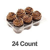 Bakery Cupcake Chocolate Buttercream Iced Try 24 Count - Each - Image 1