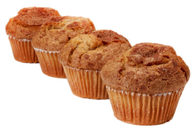 Bakery Muffins Apple Cinnamon 4 Count - Each
