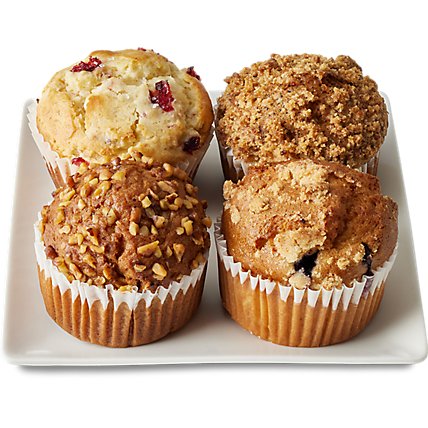 Fresh Baked Assorted Muffins - 4 Count - Image 1