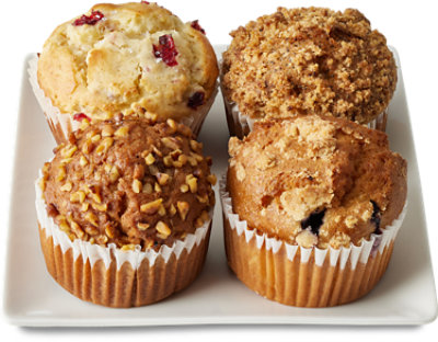 Fresh Baked Assorted Muffins - 4 Count