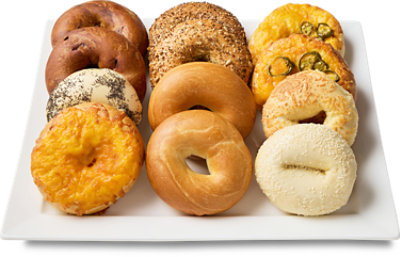 Bakery Tray Bagels Assorted - 12 Count - Image 1