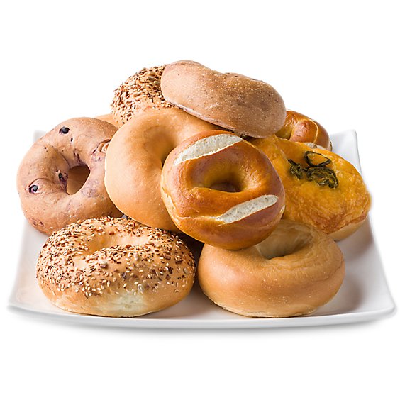 Bakery Bagels Assorted - 12 Count