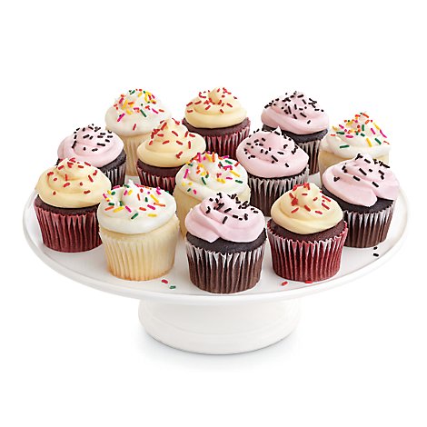 Bakery Cupcake Classic Assorted With Buttercream 24 Count - Each