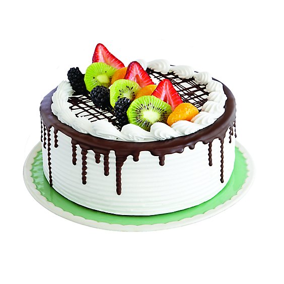 Bakery Cake 8 Inch Tres Leches Decorated - Each