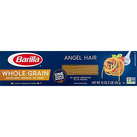 Barilla Pasta Angel Hair Whole Grain Box - 16 Oz