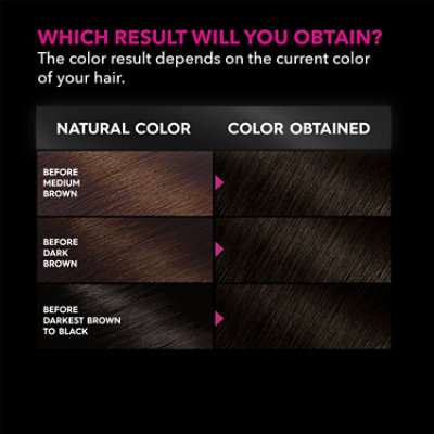 Garnier Olia Oil Powered Ammonia Free Permanent Hair Color 3.0 Darkest Brown Kit - Each - Image 4