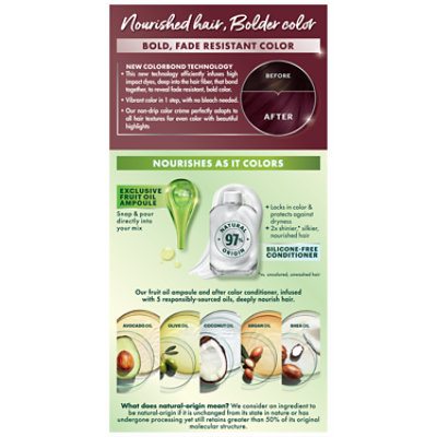 Garnier Nutrisse Ultra Nourishing Adult Hair Color Creme BR2 Dark Intense Burgundy Kit - Each - Image 3
