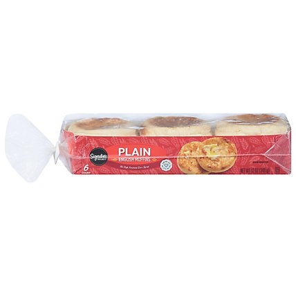 Signature SELECT English Muffins Select Plain - 6 Count - Image 1