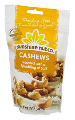 Sunshine Nut Company Cashews Roasted with a Sprinkling of Salt - 7 Oz - Image 4