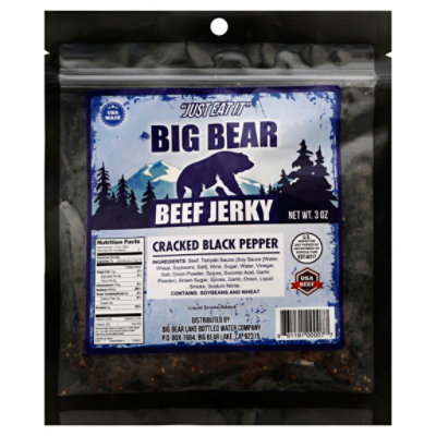 BIG BEAR Beef Jerky Cracked Black Pepper 3 Oz Safeway