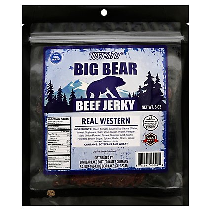 BIG BEAR Beef Jerky Real Western - 3 Oz - Image 1