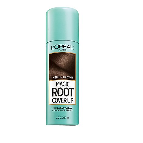 LOreal Paris Magic Root Cover Up Gray Medium Brown Hair Concealer Spray - 2 Oz