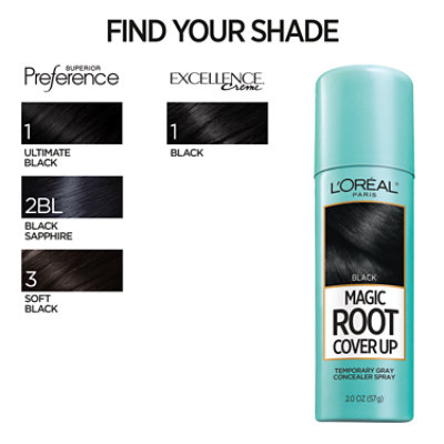 L'Oreal Paris Magic Root Cover Up Temporary Concealer Spray for Gray Black - 2 Oz - Image 5
