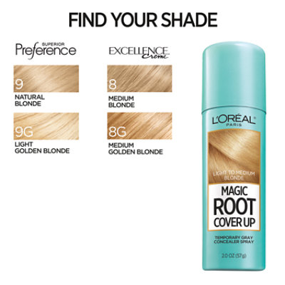 L'Oreal Paris Magic Root Cover Up Gray Concealer Spray Light to Medium Blonde - 2 Oz - Image 5