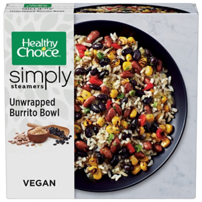 Healthy Choice Simply Steamers Meals Unwrapped Burrito Bowl Frozen Meal - 9 Oz - Image 1