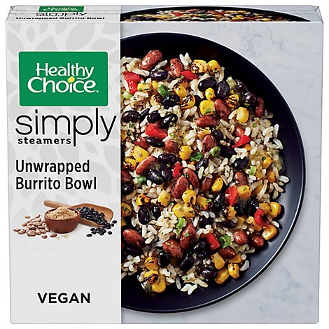 Healthy Choice Simply Steamers Meals Unwrapped Burrito Bowl - 9 Oz