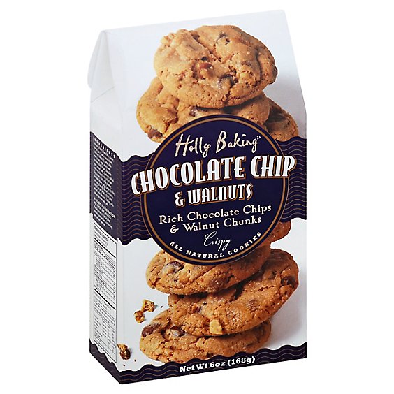 Holly Baking Cookies Chocolate Chip with Walnuts - 6 Oz