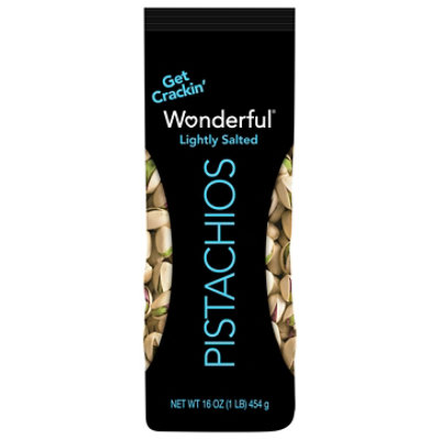 Wonderful Pistachios Roasted & Lightly Salted Pistachios - 16 Oz. - Image 1