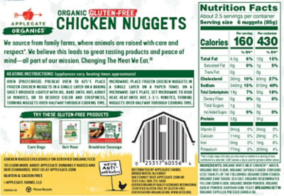 Applegate Organics Chicken Nuggets - 8 Oz - Image 6