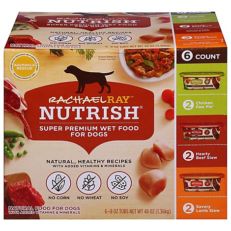 Rachael Ray Nutrish Food for Dogs Super Premium Variety Pack - 6-8 Oz