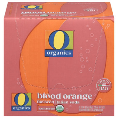 O Organics Organic Soda Orange Italian Blood - Case