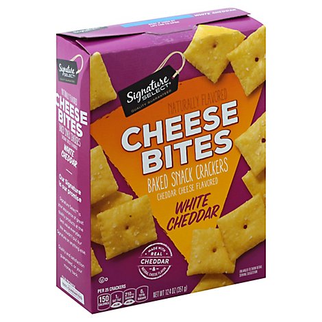 Signature SELECT Cheese Bites White Cheddar - 12.4 Oz