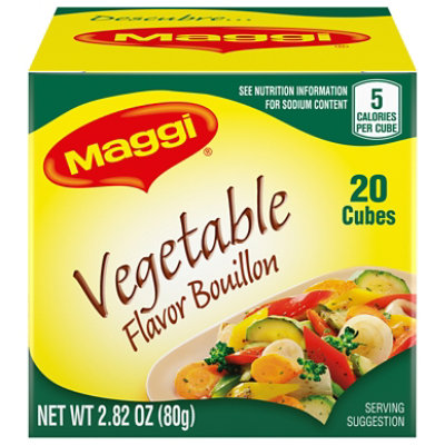 Maggi Flavor Bouillon Cubes Vegetable Box 20 Count - 2.82 Oz - Image 3