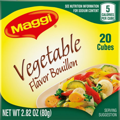 Maggi Flavor Bouillon Cubes Vegetable Box 20 Count - 2.82 Oz - Image 2