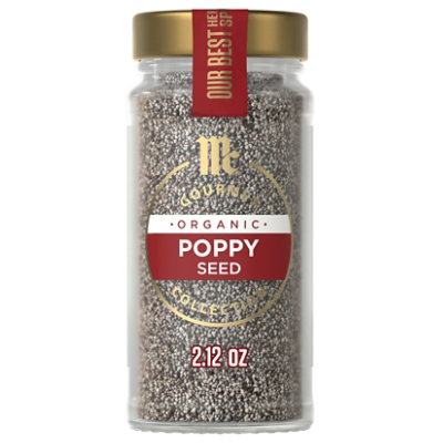 McCormick Gourmet Organic Poppy Seed - 2.12 Oz