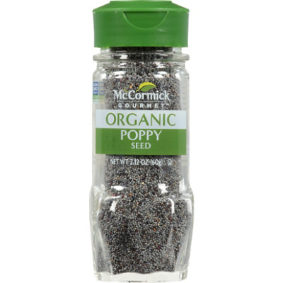 McCormick Gourmet Organic Poppy Seed - 2.12 Oz - Image 1