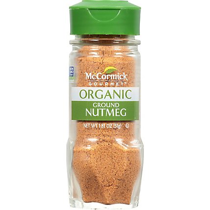 McCormick Gourmet Organic Ground Nutmeg - 1.81 Oz - Image 1