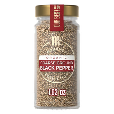 McCormick Gourmet Organic Coarse Ground Black Pepper - 1.62 Oz