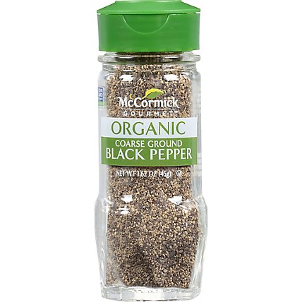 McCormick Gourmet Organic Coarse Ground Black Pepper - 1.62 Oz - Image 1