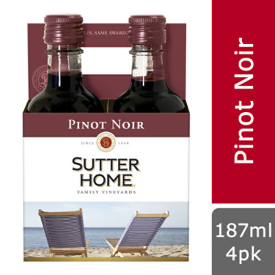 Sutter Home Pinot Noir 4 Pack Wine - 187 Ml - Pavilions