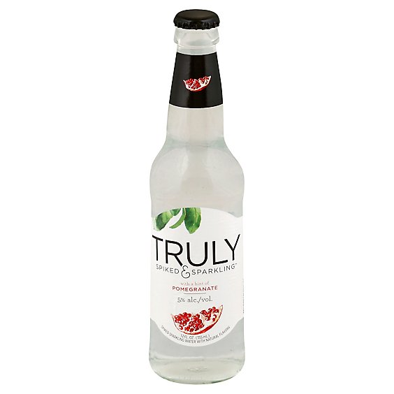 Truly Hard Seltzer Spiked & Sparkling Water Pomegranate 5% ABV Slim Cans - 6-12 Fl. Oz.