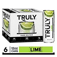 Truly Hard Seltzer Spiked & Sparkling Water Colima Lime 5% ABV Slim Cans - 6-12 Fl. Oz. - Image 1